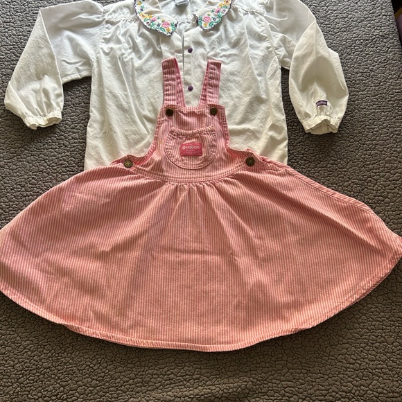 OshKosh B'gosh Purple and Pink Dress Set with Blouse - Picture 3 of 6